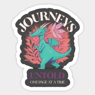 JOURNEYS UNTOLD ONE PAGE AT A TIME READING Sticker